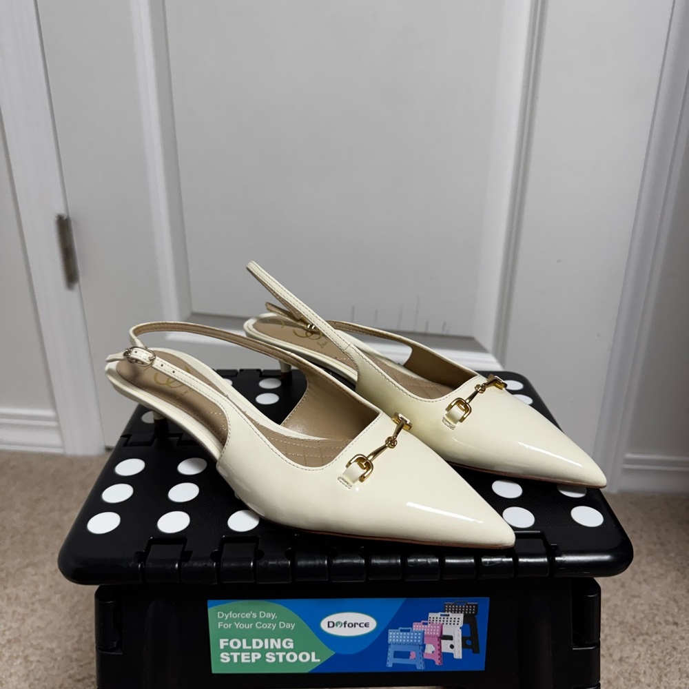 Sam Edelman Farrah Kitten Heel Pointed Toe Slingback Pump